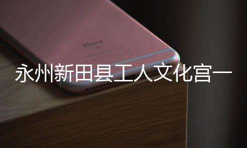大厅永州一楼演艺人文投用新田县工化宫即将建成